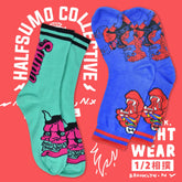 HalfSumo - Yokai Premium Socks Collection #5 - Blu TopKimono