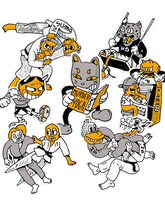 HalfSumo - Murder Yoga Sticker Set TopKimono