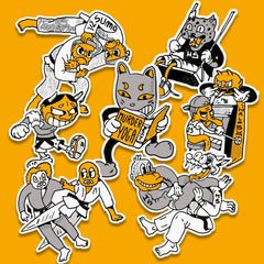 HalfSumo - Murder Yoga Sticker Set TopKimono