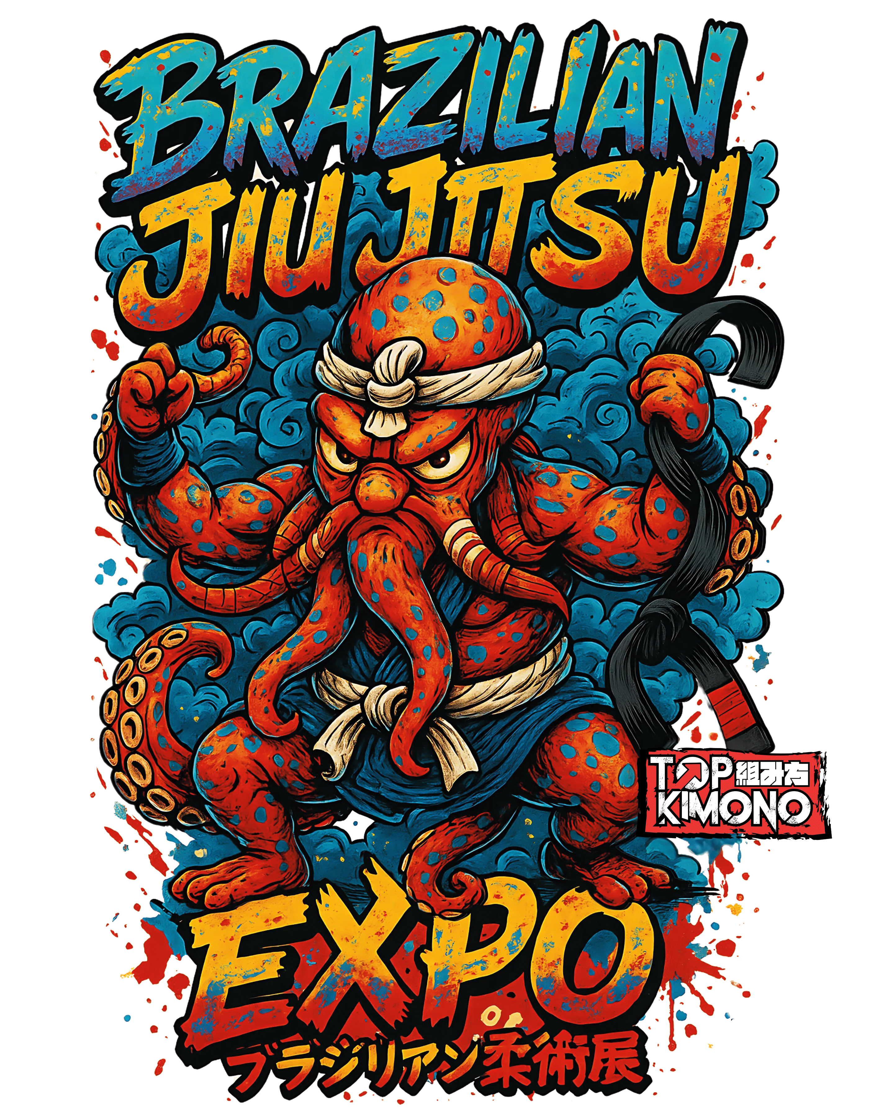 TOPKIMONO - Maglietta Octopus TopKimono Italy