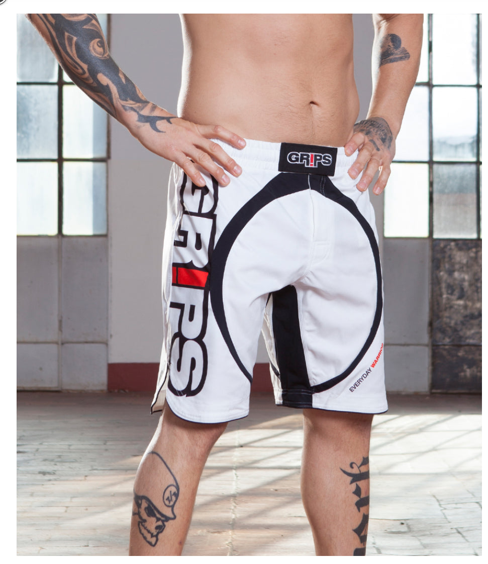GR1PS Miura Evo Fight Shorts - White