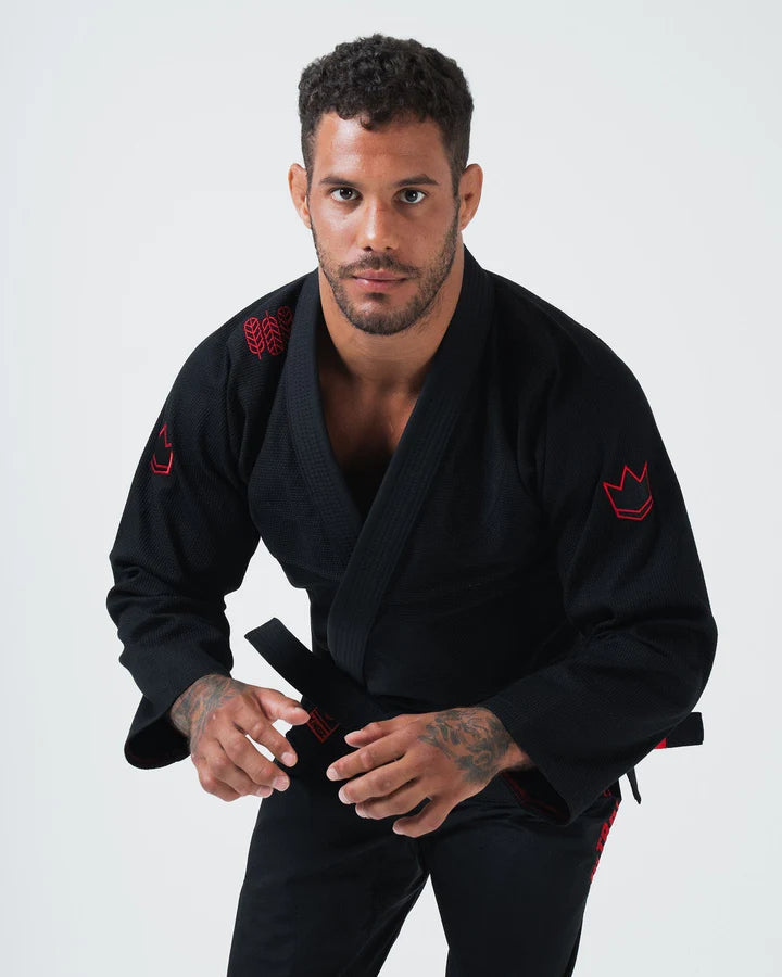 KINGZ - Ultraleggero 2.0 Jiu Jitsu Gi - Nero TopKimono