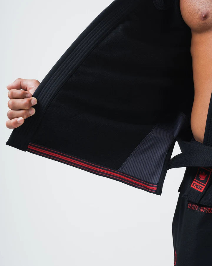 KINGZ - Ultraleggero 2.0 Jiu Jitsu Gi - Nero TopKimono