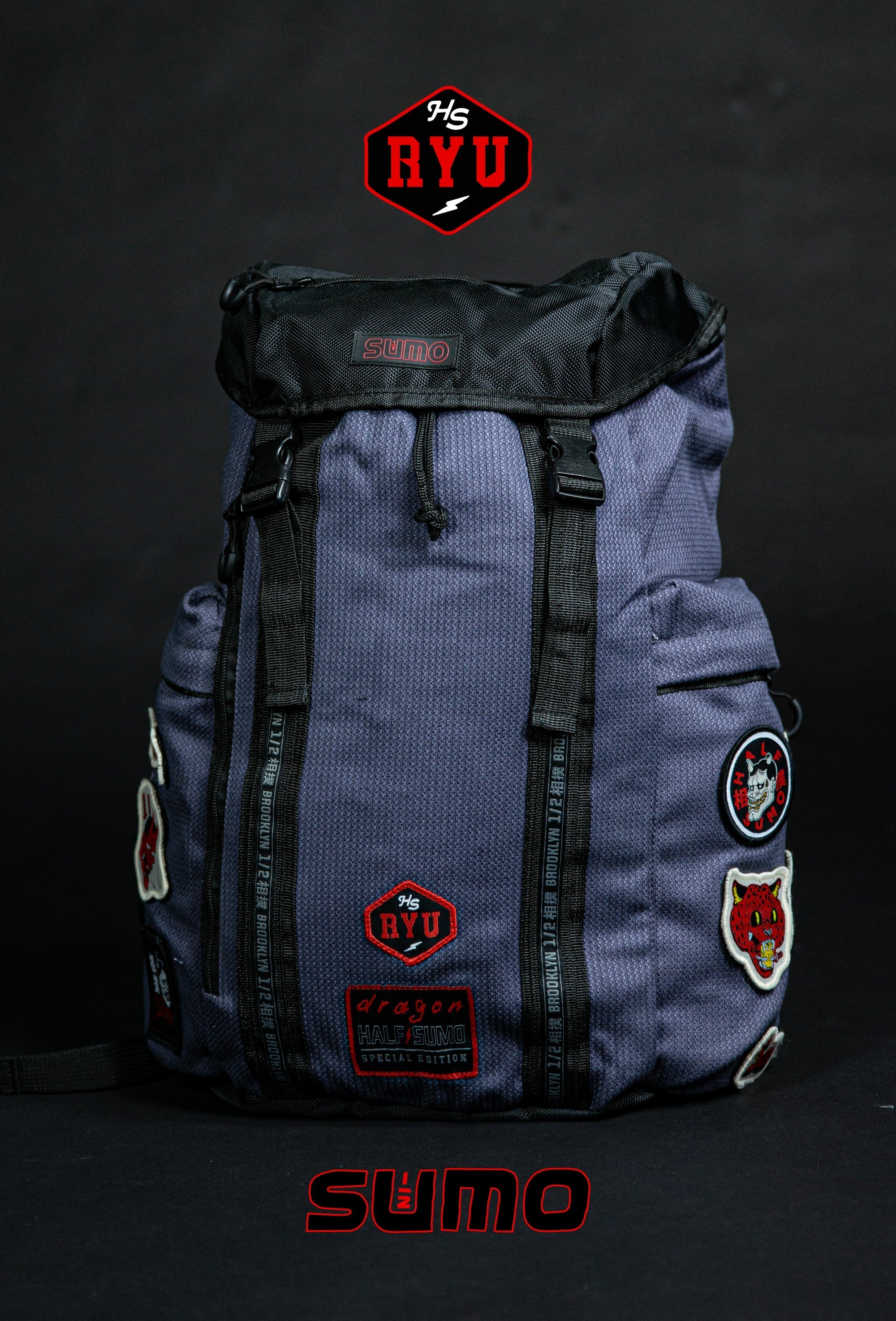 HalfSumo - Ryu Pearl Weave Backpack Grigio Half Sumo