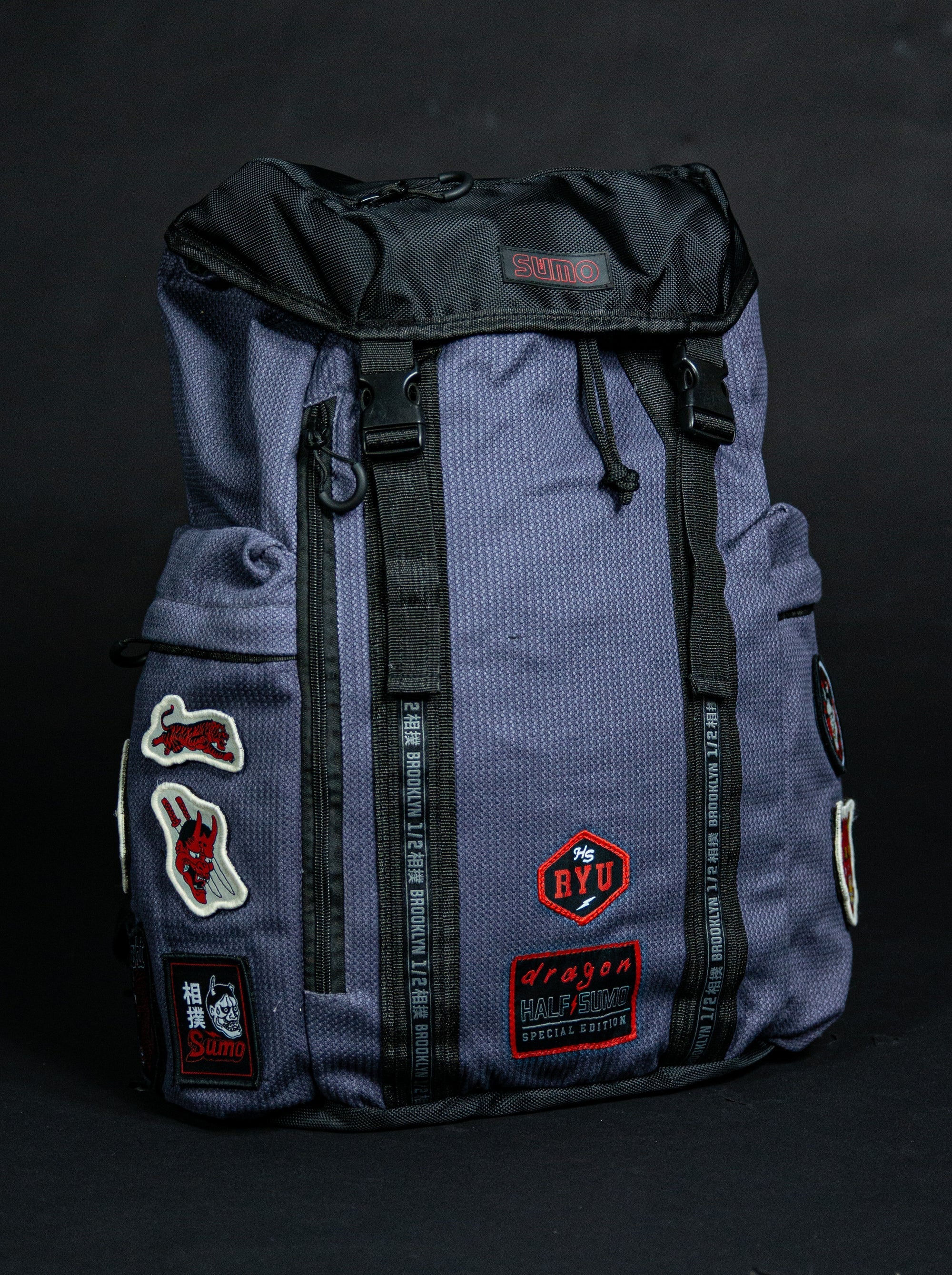 HalfSumo - Ryu Pearl Weave Backpack Grigio Half Sumo