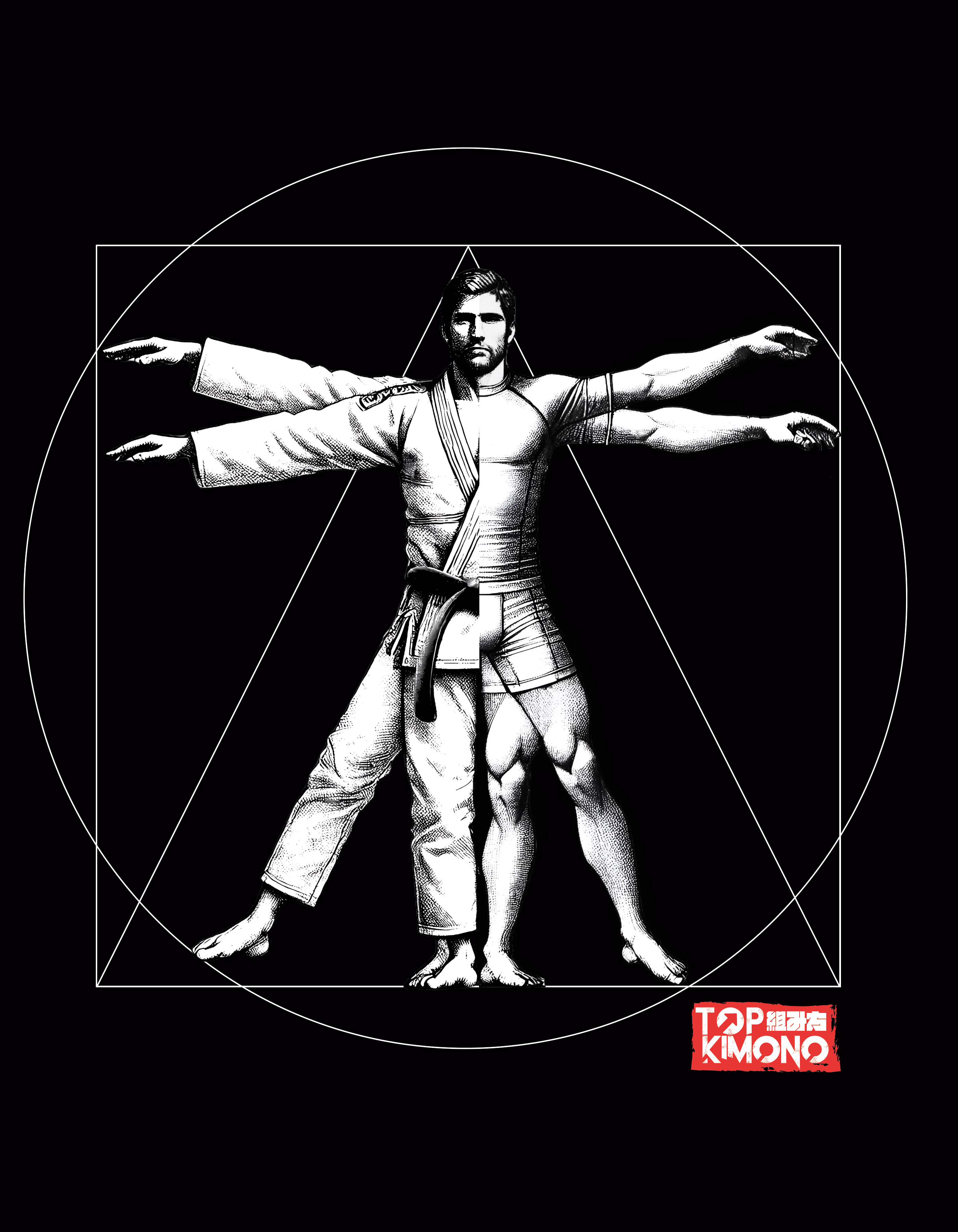 TOPKIMONO - Maglietta Vitruviano TopKimono Italy