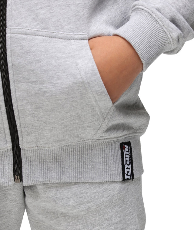 Felpa con Cappuccio Kids Raid Hoodie - Grey - TopKimono