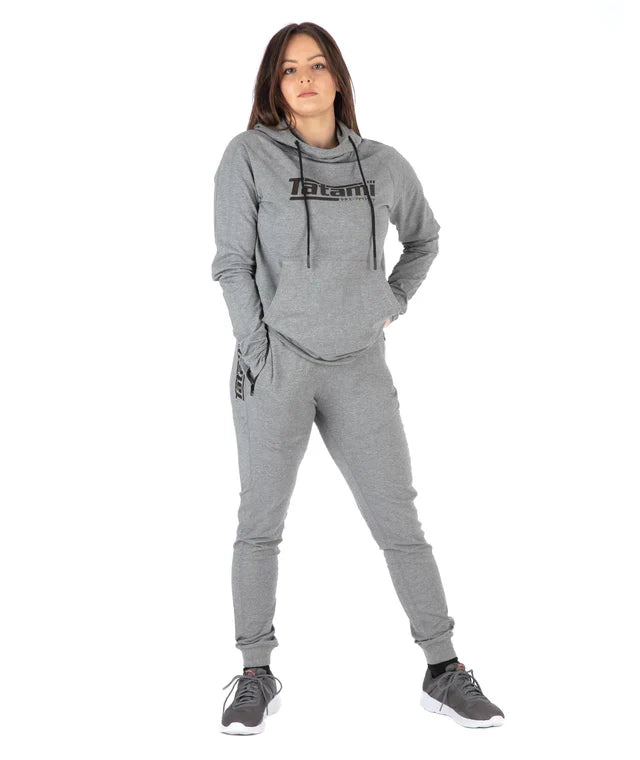 Pantaloni Tuta TATAMI Ladies Logo Joggers - Grey & Black - TopKimono
