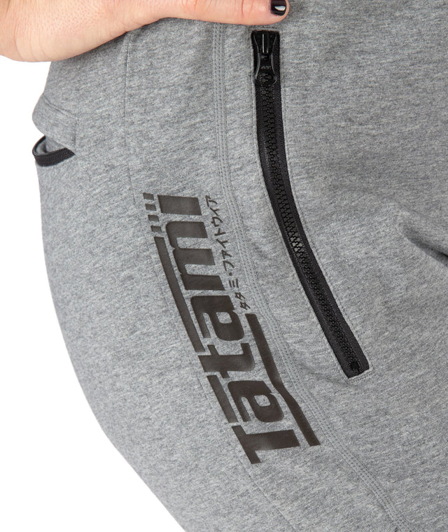 Pantaloni Tuta TATAMI Ladies Logo Joggers - Grey & Black - TopKimono