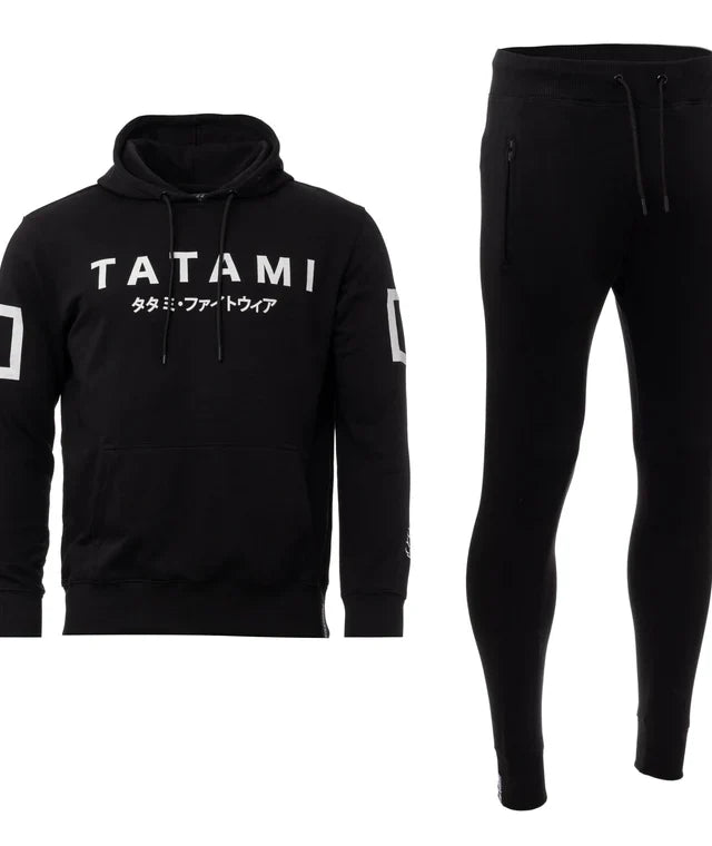 Pantaloni Tuta Uomo TATAMI Katakana Joggers - Black - TopKimono