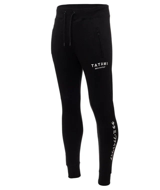 Pantaloni Tuta Uomo TATAMI Katakana Joggers - Black - TopKimono