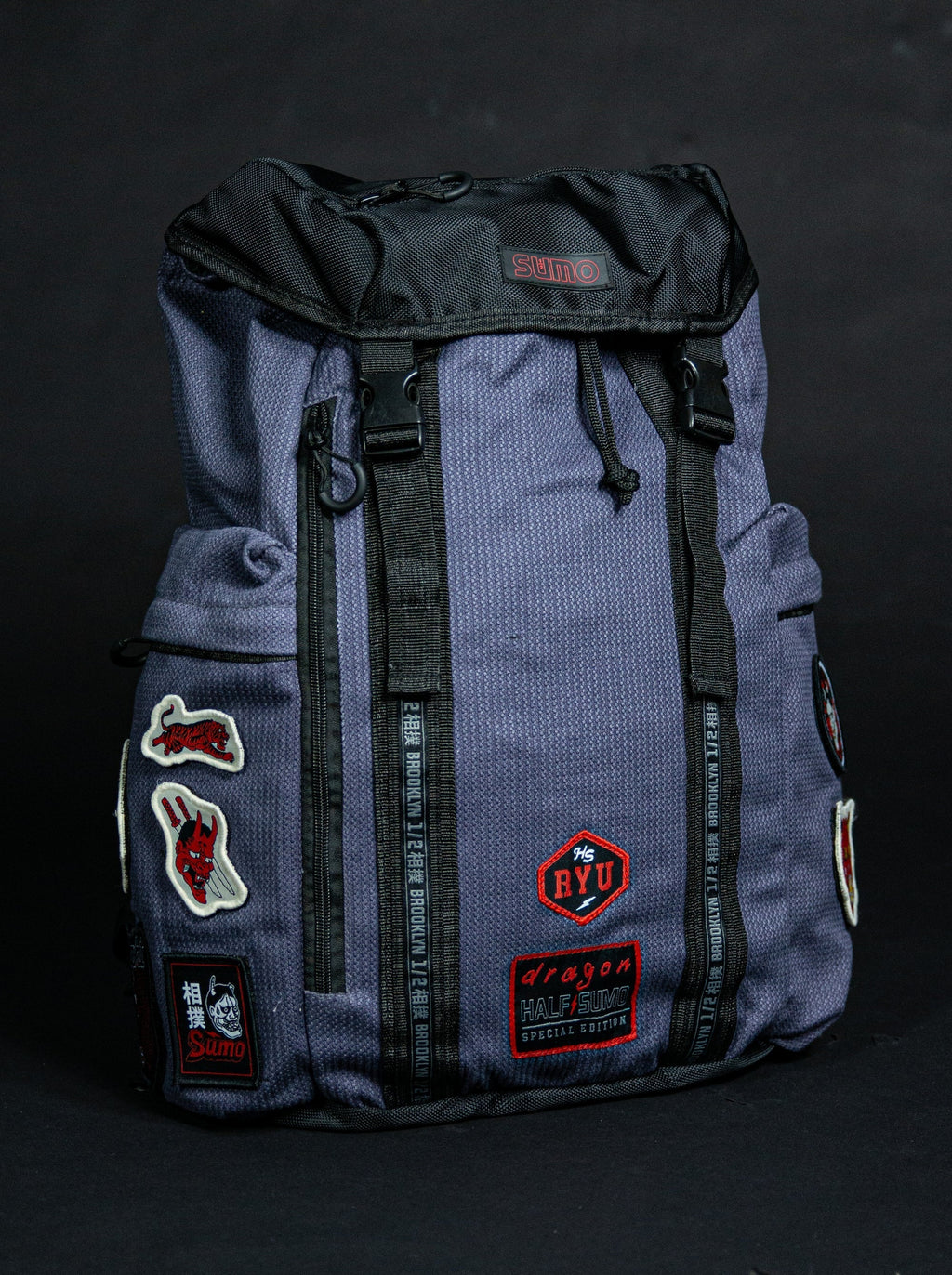 HalfSumo - Ryu Pearl Weave Backpack Grigio Half Sumo