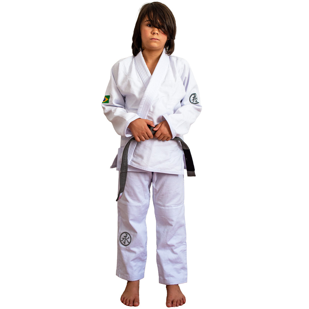 Kimono KEIKO Kids Juvenil Trançadinho  Bianco Keiko