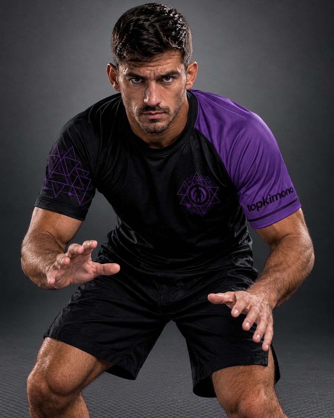 TOPKIMONO RASHGUARD NOGI - XS / Purple