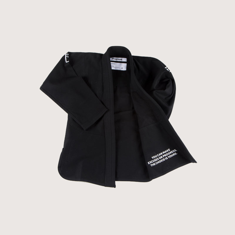 Uomo Kimono PROGRESS The Academy Gi - Black - TopKimono