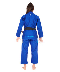 Kimono Donna TATAMI Ladies Estilo Black Label - Grey On Blue - TopKimono