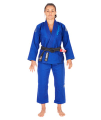 Kimono Donna TATAMI Ladies Estilo Black Label - Grey On Blue - TopKimono