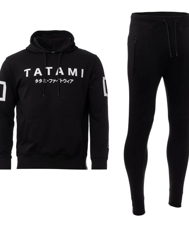 Pantaloni Tuta Uomo TATAMI Katakana Joggers - Black - TopKimono