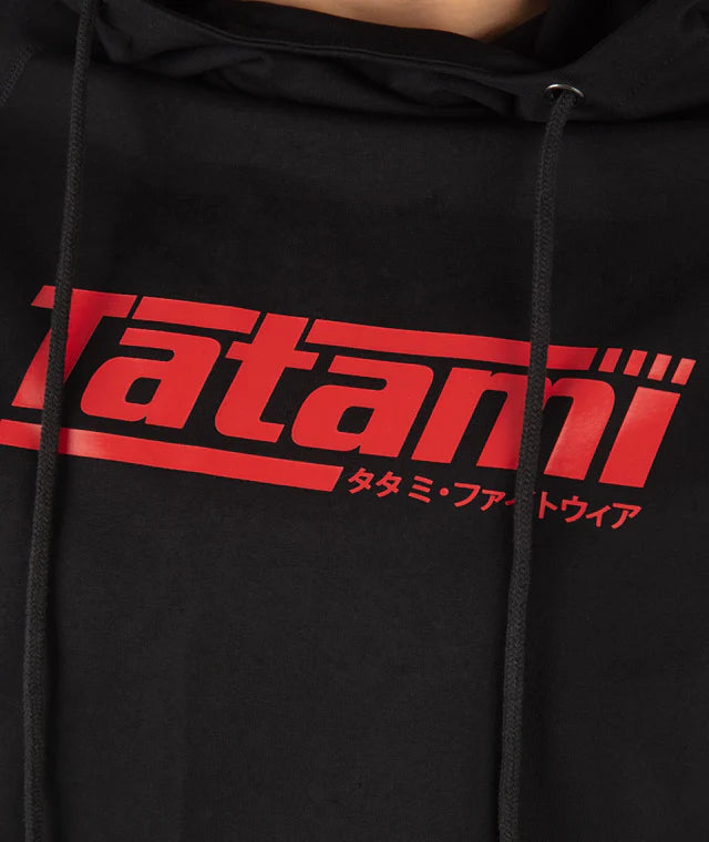 Felpa con Cappuccio TATAMI Ladies Logo Hoodie - Black & Red - TopKimono
