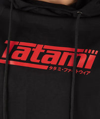 Felpa con Cappuccio TATAMI Ladies Logo Hoodie - Black & Red - TopKimono