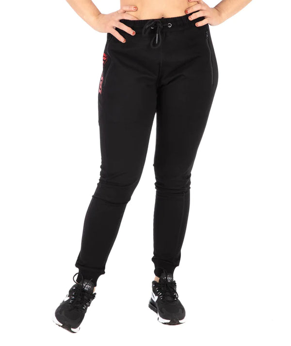 Pantaloni Tuta TATAMI Ladies Logo Joggers - Black & Red - TopKimono