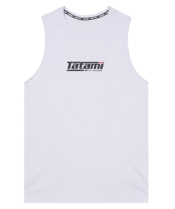 Canottiera Uomo TATAMI Logo Sleeveless Tank White - TopKimono