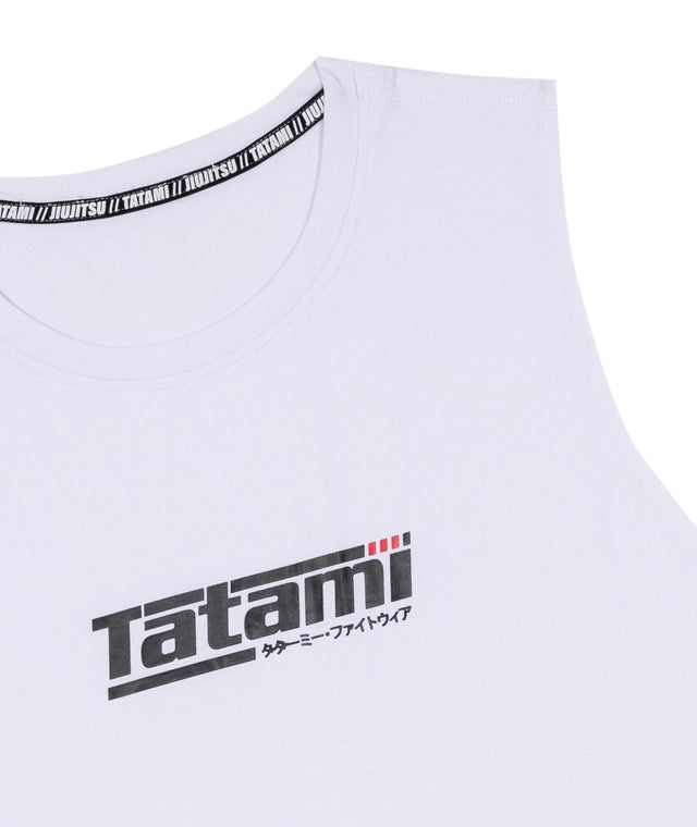 Canottiera Uomo TATAMI Logo Sleeveless Tank White - TopKimono