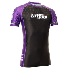 Rash Guard Uomo - Donna TATAMI IBJJF 2022 \ Ranked Short Sleeve - Purple - TopKimono
