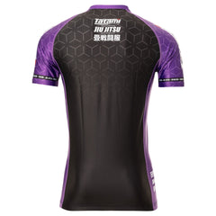 Rash Guard Uomo - Donna TATAMI IBJJF 2022 \ Ranked Short Sleeve - Purple - TopKimono